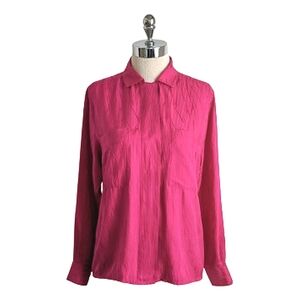 vintage 90's silk jacquard blouse